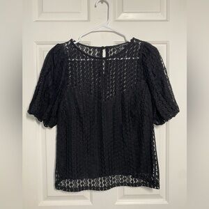 Black Laced Top